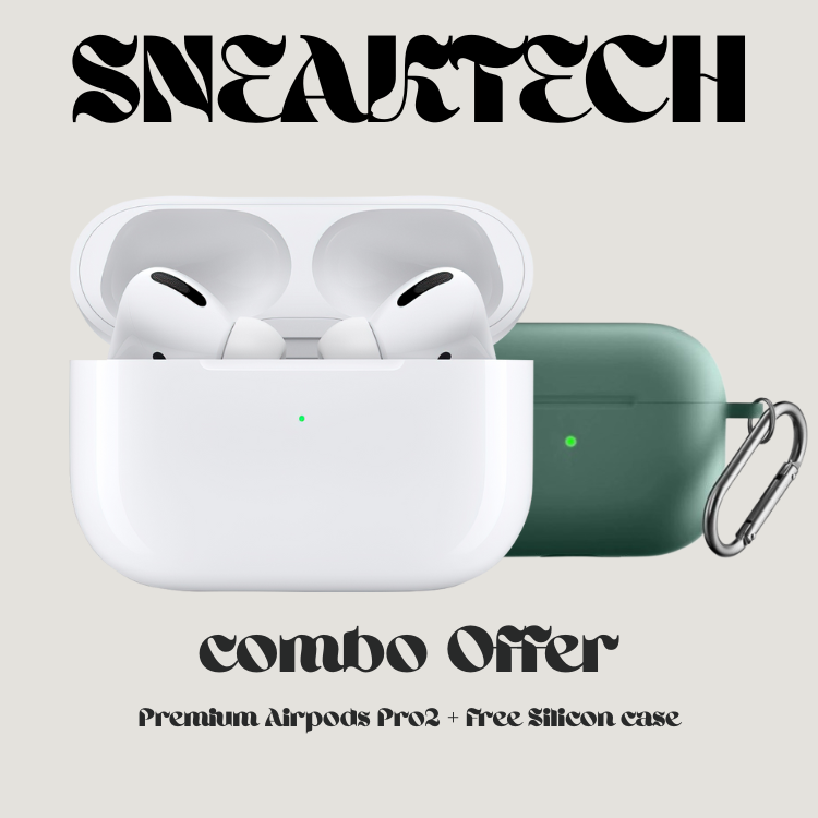 Sneaktech-Pods Pro 2 (8 months warranty) | Free Silicon Case | 7 days Return Policy | Transparent Packaging